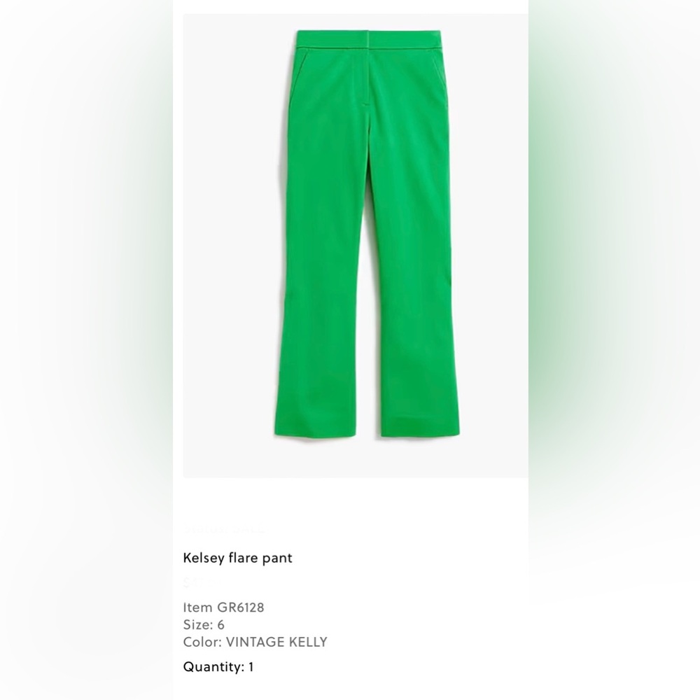 J. Crew Kelsey Flair Pant